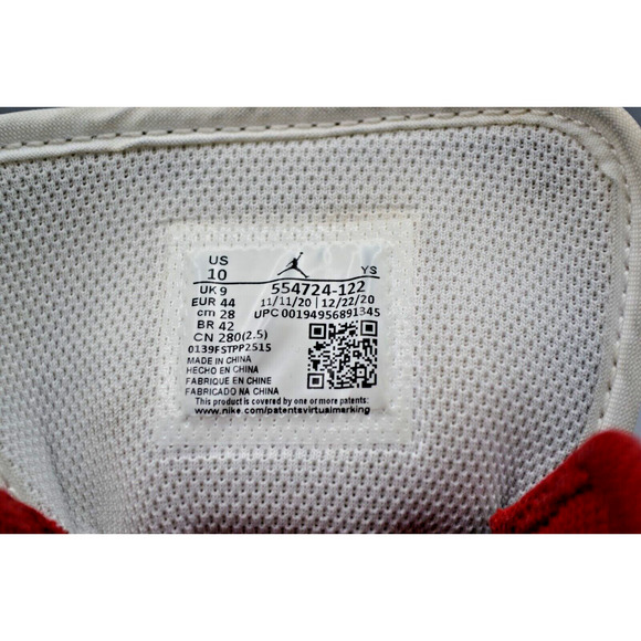 Size 10 - Jordan 1 Mid Metallic Red Air Jordan Authentic - Picture 8 of 9